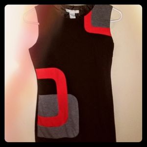 Gorgeous Red & Black Body con Dress ❤